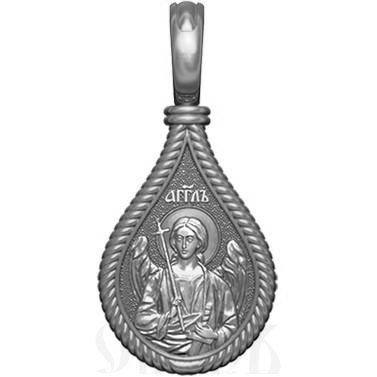 нательная икона св. мученица иулиания (ульяна) никомидийская, серебро 925 проба с родированием (арт. 06.043р)