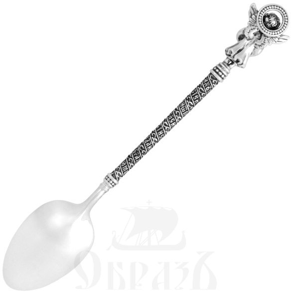 ложка с ангелочком, серебро 925 пробы (арт 112.010)